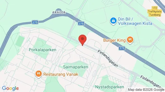 Kontorslokaler att hyra i Västerort - kort over placeringen