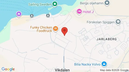 Kontorslokaler att hyra i Nacka - kort over placeringen