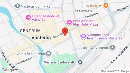 Kontorslokaler att hyra i Västerås - kort over placeringen