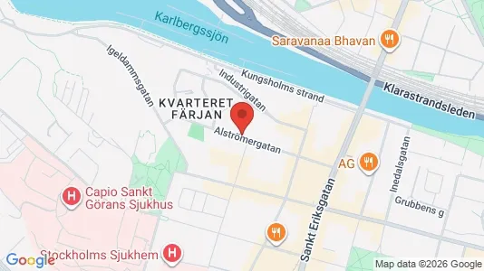 Kontorslokaler att hyra i Stockholm Innerstad - kort over placeringen