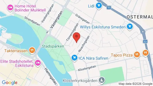 Kontorslokaler att hyra i Eskilstuna - kort over placeringen