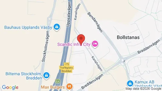 Kontorslokaler att hyra i Upplands Väsby - kort over placeringen