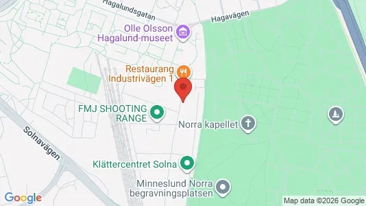 Kontorslokaler att hyra i Solna - kort over placeringen