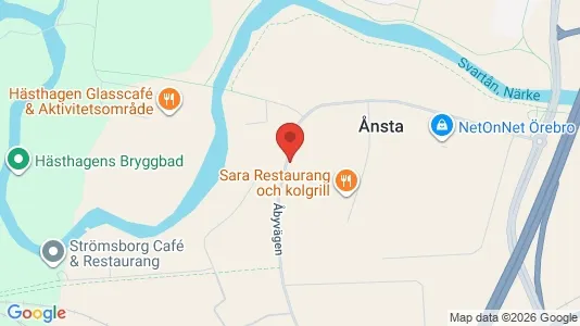 Industrilokaler att hyra i Örebro - kort over placeringen