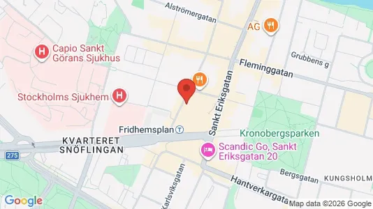 Kontorslokaler att hyra i Kungsholmen - kort over placeringen