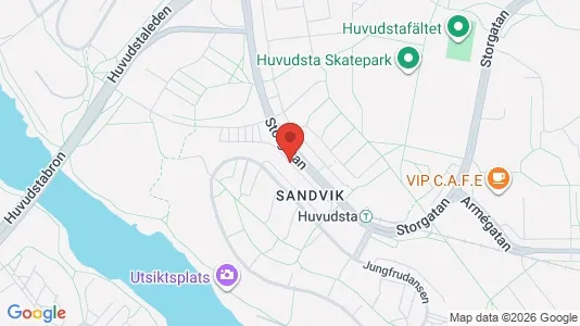 Kontorslokaler att hyra i Solna - kort over placeringen