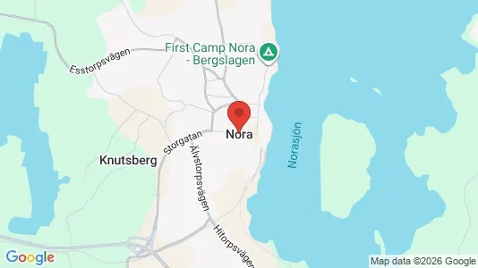 Kontorslokaler att hyra i Nora - kort over placeringen