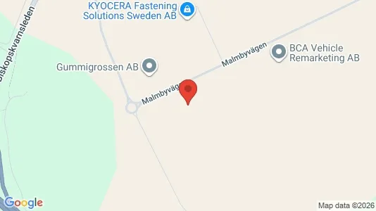 Lagerlokaler att hyra i Strängnäs - kort over placeringen