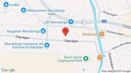 Kontorslokaler att hyra i Österåker - kort over placeringen