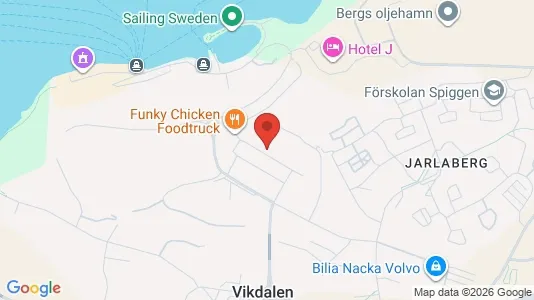 Kontorslokaler att hyra i Nacka - kort over placeringen
