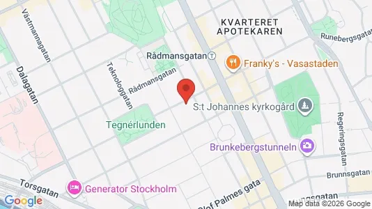 Kontorslokaler att hyra i Stockholm Innerstad - kort over placeringen