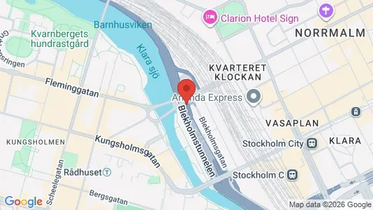 Kontorslokaler att hyra i Stockholm Innerstad - kort over placeringen