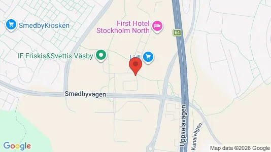 Kontorslokaler att hyra i Upplands Väsby - kort over placeringen