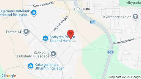 Kontorslokaler att hyra i Botkyrka - kort over placeringen