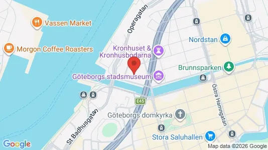 Affärslokaler att hyra i Göteborg Centrum - kort over placeringen