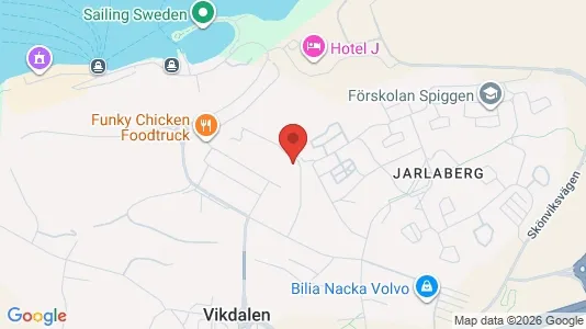 Kontorslokaler att hyra i Nacka - kort over placeringen