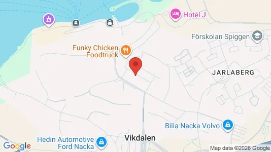 Kontorslokaler att hyra i Nacka - kort over placeringen