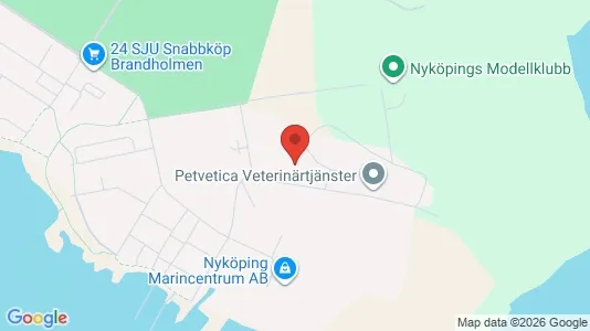 Lagerlokaler att hyra i Nyköping - kort over placeringen