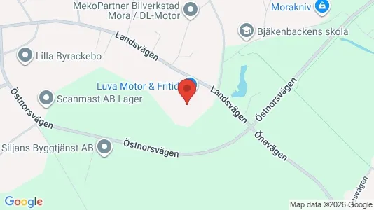 Kontorslokaler att hyra i Mora - kort over placeringen