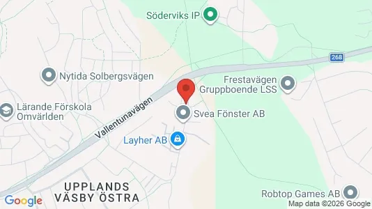 Industrilokaler att hyra i Upplands Väsby - kort over placeringen