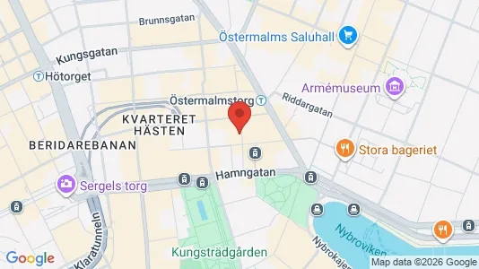 Kontorslokaler att hyra i Stockholm Innerstad - kort over placeringen