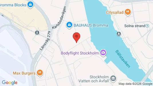 Lagerlokaler att hyra i Västerort - kort over placeringen