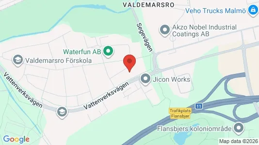 Kontorslokaler att hyra i Kirseberg - kort over placeringen