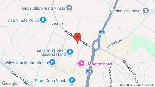Kontorslokaler att hyra i Västerort - kort over placeringen