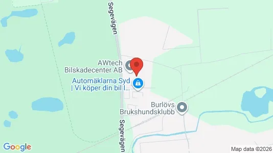 Lagerlokaler att hyra i Burlöv - kort over placeringen