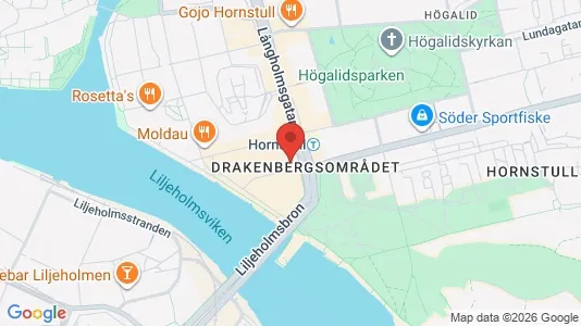 Kontorslokaler att hyra i Södermalm - kort over placeringen