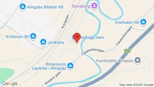 Lagerlokaler att hyra i Alingsås - kort over placeringen