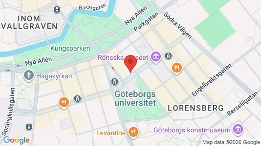 Kontorslokaler att hyra i Göteborg Centrum - kort over placeringen