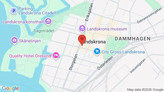 Kontorslokaler att hyra i Landskrona - kort over placeringen
