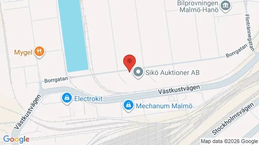Industrilokaler att hyra i Malmö Centrum - kort over placeringen