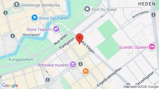 Kontorslokaler att hyra i Göteborg Centrum - kort over placeringen