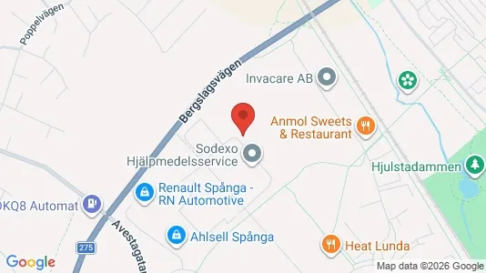 Industrilokaler att hyra i Västerort - kort over placeringen