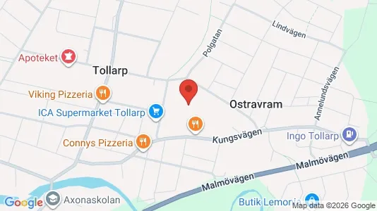 Lagerlokaler att hyra i Kristianstad - kort over placeringen
