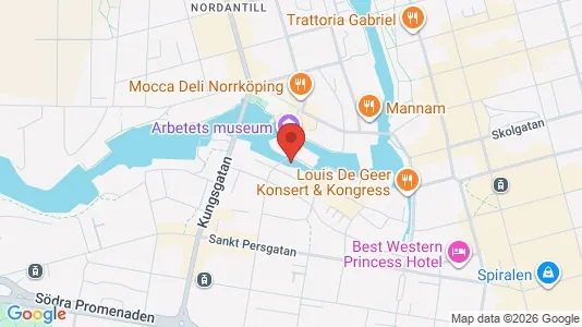 Lagerlokaler att hyra i Norrköping - kort over placeringen
