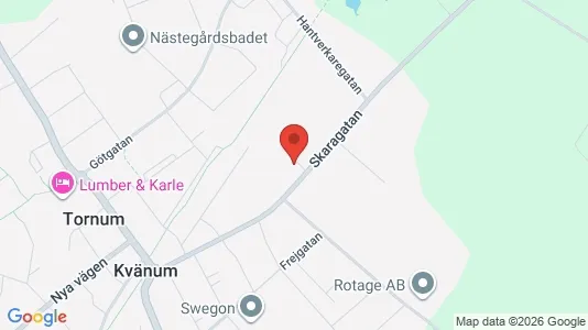 Kontorslokaler att hyra i Vara - kort over placeringen