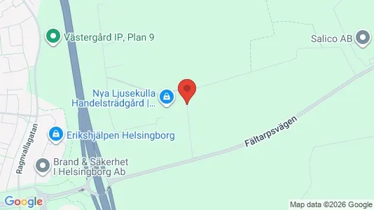 Kontorslokaler att hyra i Helsingborg - kort over placeringen