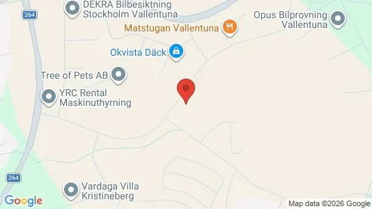 Industrilokaler att hyra i Vallentuna - kort over placeringen