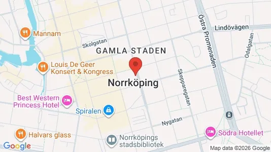 Affärslokaler att hyra i Norrköping - kort over placeringen
