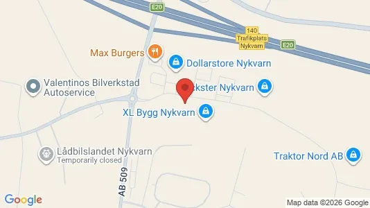 Kontorslokaler att hyra i Nykvarn - kort over placeringen