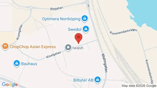 Affärslokaler att hyra i Norrköping - kort over placeringen