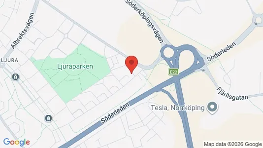 Affärslokaler att hyra i Norrköping - kort over placeringen