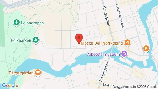 Affärslokaler att hyra i Norrköping - kort over placeringen