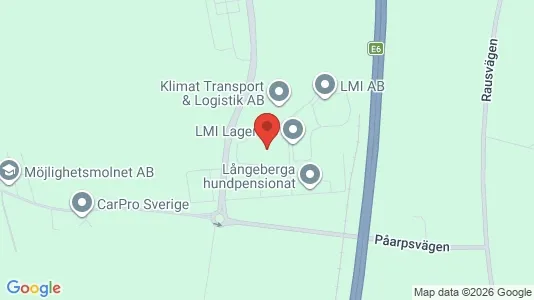 Lagerlokaler att hyra i Helsingborg - kort over placeringen