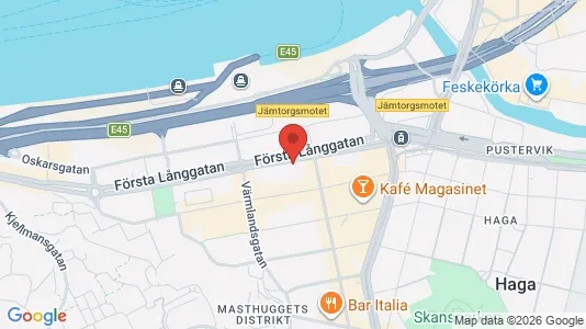 Affärslokaler att hyra i Göteborg Centrum - kort over placeringen