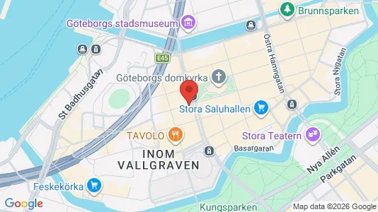 Kontorslokaler att hyra i Göteborg Centrum - kort over placeringen