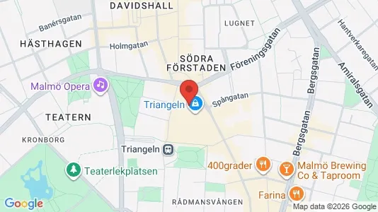 Kontorslokaler att hyra i Malmö Centrum - kort over placeringen